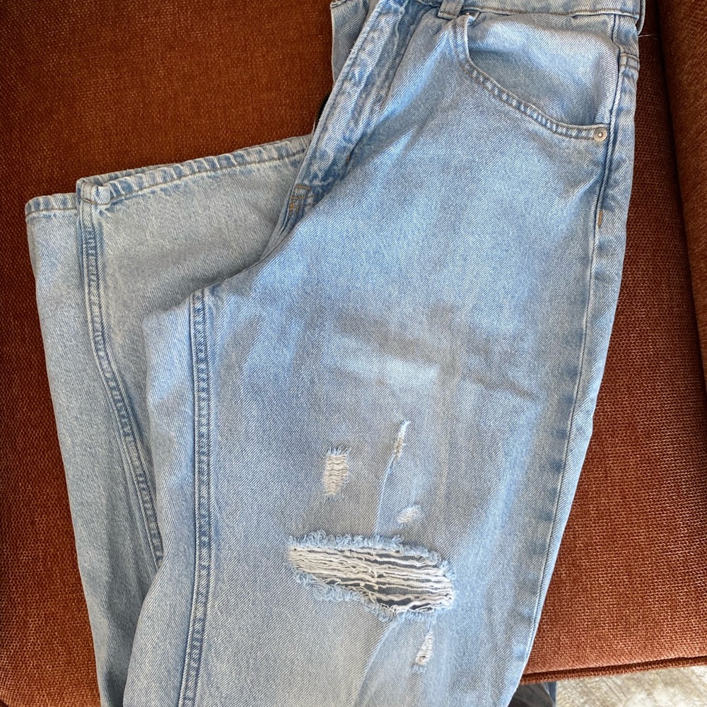 Light Blue Wide Leg Jeans